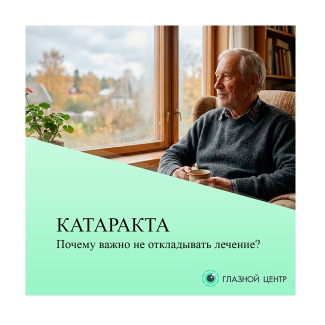 Катаракта: почему важно не откладывать лечение