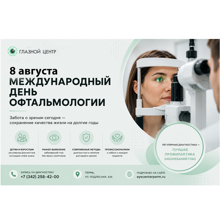 Международный день офтальмологии: забота о зрении начинается с диагностики